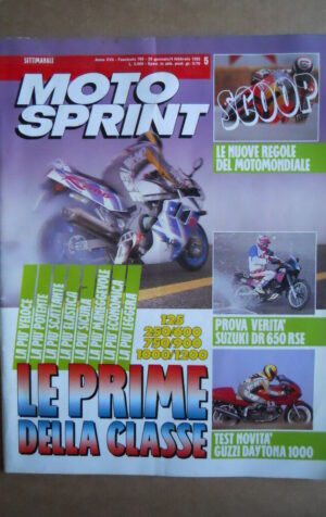 MOTOSPRINT n°5  1992     [Q21]  TEST SUZUKI DR 650 RSE GUZZI DAYTONA 1000