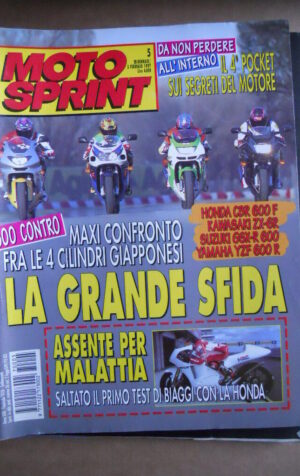 MOTOSPRINT n°5  1997     [Q22] HONDA CBR 600 F SUZUKI GSX-R 600