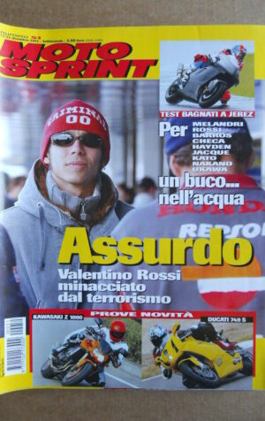 MOTOSPRINT n°51  2002     [Q30]  TEST KAWASAKI Z 1000 E DUCATI 749 S