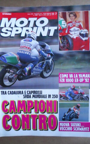 MOTOSPRINT n°7  1992     [Q21]  TEST YAMAHA FZR 1000 EX UP