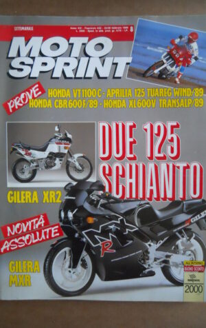 MOTOSPRINT n°8  1989       [Q19]  TEST HONDA VT1100C HONDA XL600V TRANSALP