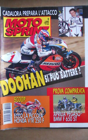 MOTOSPRINT n°9  1997     [Q22] TEST COMPARATO APRILIA PEGASO BMW F 650 ST