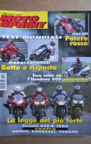 MOTOSPRINT n°9  2001       [Q23] SUZUKI GSX-R 1000 VS TUTTI