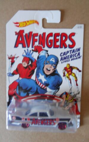 HOT WHEELS CAPITAN AMERICA & The Avengers '57 Plymouth Fury 6/8 [MV00]
