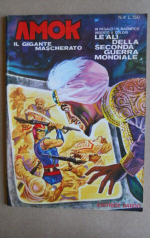 AMOK Il Gigante Mascherato #6 1970 edizione Dardo con Inserto [G586] BUONO