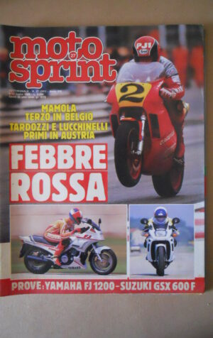 MOTOSPRINT n°27 1988  Test YAMAHA FJ 1200 SUZUKI GSX 600F  [MS7]