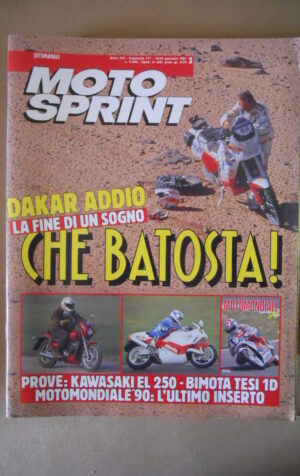 MOTOSPRINT n°3 1991 Test KAWASAKI EL 250 BIMOTA TESI 1D [MS7]