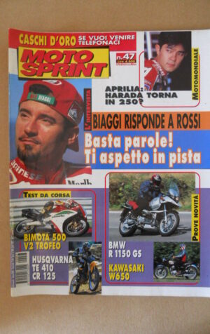 MOTOSPRINT n°47 1999  Test BMW R 1150 GS KAWASAKI W650 [MS7]