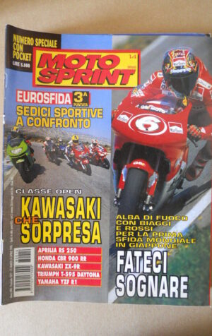 MOTOSPRINT n°14 1998 APRILIA RS 250 HONDA CBR 900 RR  [MS8]