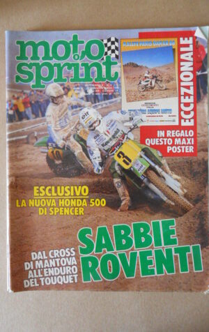 MOTOSPRINT n°9 1986 Honda 500 di Spencer  [MS7]