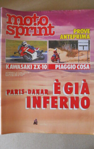 MOTOSPRINT n°1 1988  Test KAWASAKI ZX-10 [MS7]