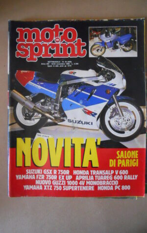 MOTOSPRINT n°46 1988 NOVITA' SALONE DI PARIGI  [MS7]