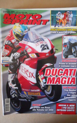 MOTOSPRINT n°25 2007  TEST  DUCATI DESMOSEDICI [MS8]