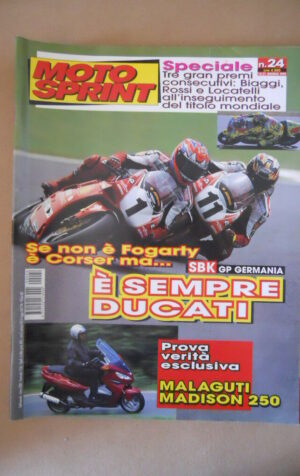 MOTOSPRINT n°24 1999  Test MALAGUTI MADISON 250  [MS7]
