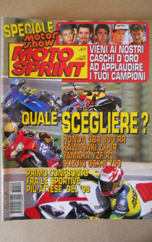 MOTOSPRINT n°49 1997  TEST  HONDA CBR 900 RR KAWASAKI ZX-9R  [MS8]
