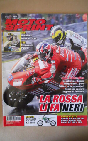 MOTOSPRINT n°26 2007  TEST  APRILIA RS RX SX  [MS8]