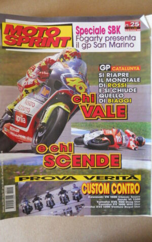 MOTOSPRINT n°25 1999 TEST VERITA CUSTOM CONTRO  [MS9]