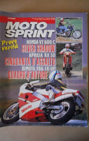 MOTOSPRINT n°31 1989  TEST  HONDA VT 600 C BIMOTA YB6 EX-UP   [MS8]
