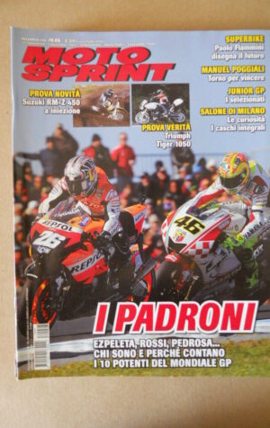MOTOSPRINT n°48 2007  TEST  TRIUMPH TIGER 1050 SUZUKI RM-Z 450 [MS8]