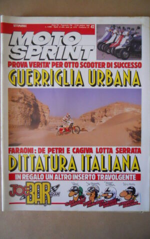 MOTOSPRINT n°42 1990 RALLY DEI FARAONI DE PETRI E CAGIVA  [MS9]