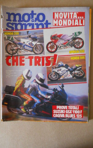 MOTOSPRINT n°11 1988  Test SUZUKI GSX 1100F CAGIVA BLUES 125 [MS7]