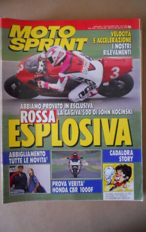 MOTOSPRINT n°46 1993  TEST  HONDA CBR 1000 F  [MS9]