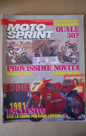 MOTOSPRINT n°7 1991  TEST  YAMAHA FZR 600 YAMAHA TDM 850  [MS9]
