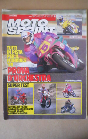 MOTOSPRINT n°10 1990  TEST  LAVERDA 125 TOLEDO HONDA NX 650  [MS9]