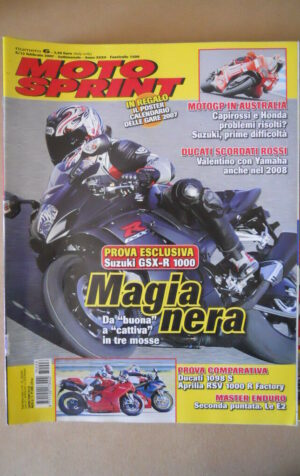 MOTOSPRINT n°6 2007  TEST  DUCATI 1098 S COMPARATIVA [MS8]
