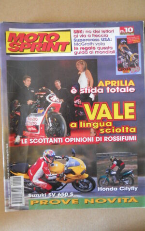 MOTOSPRINT n°10 1999  Test SUZUKI SV 650 S + INSERTO CROSS 99  [MS7]