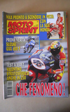 MOTOSPRINT n°9 1998  TEST  SUZUKI GSX 600 F  [MS8]
