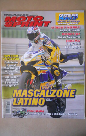 MOTOSPRINT n°16 2007 CON CARTOLINE TAMADA & GUINTOLI  [MS8]