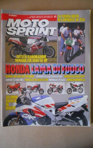 MOTOSPRINT n°42 1991 ELABORAZIONI YAMAHA FZR 1000  [MS7]