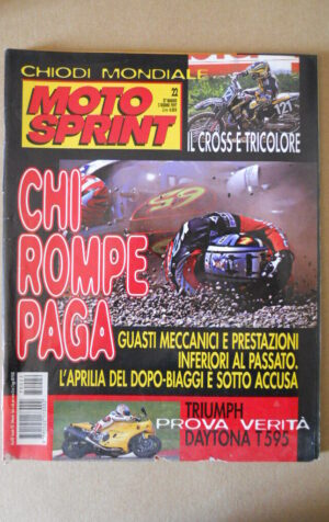 MOTOSPRINT n°22 1997  TEST  TRIUMPH DAYTONA T595  [MS8]