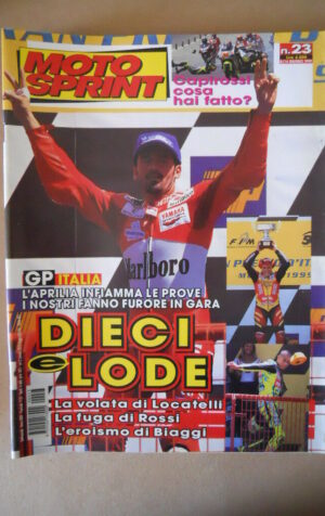 MOTOSPRINT n°23 1999 MAX BIAGGI E VALENTINO ROSSI  [MS9]