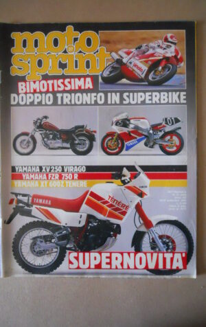MOTOSPRINT n°37 1988 YAMAHA XT 600Z TENERE  [MS7]