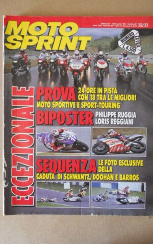 MOTOSPRINT n°32-33 1993 POSTER PHILIPPE RUGGIA E REGGIANI  [MS9]