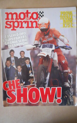 MOTOSPRINT n°50 1985 Test Totale BMW K75C [MS7]
