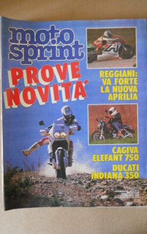 MOTOSPRINT n°7 1988  Test CAGIVA ELEFANT 750 DUCATI INDIANA 350 [MS7]