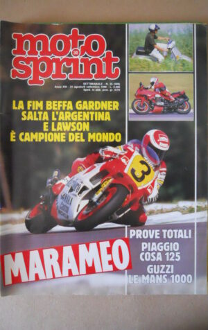 MOTOSPRINT n°35 1988  Test GUZZI LE MANS  [MS7]