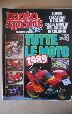 MOTOSPRINT n°39 1988 CON INSERTO GILERA 125 MX-1 DALLA PISTA DI NARDO [MS7]