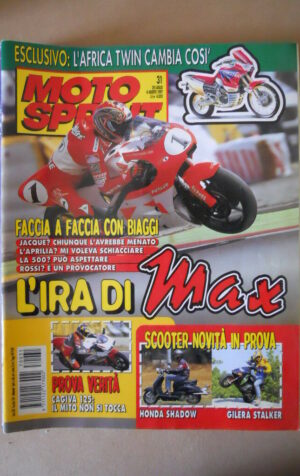 MOTOSPRINT n°31 1997  TEST  CAGIVA 125  [MS8]
