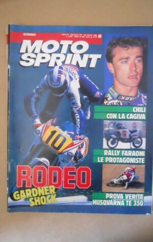 MOTOSPRINT n°40 1990  TEST  HUSQVARNA TE 350  [MS9]