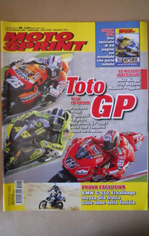 MOTOSPRINT n°8 2007  TEST  BMW G 650 XCHALLENGE  [MS8]