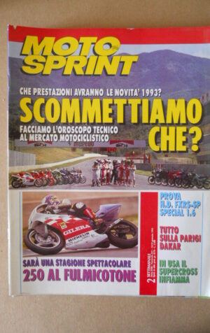 MOTOSPRINT n°2 1993  TEST HARLEY DAVIDSON FXRS-SP SPECIAL 1.6 [MS9]