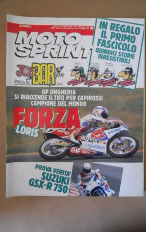 MOTOSPRINT n°36 1990  TEST  SUZUKI GSX-R 750  [MS9]
