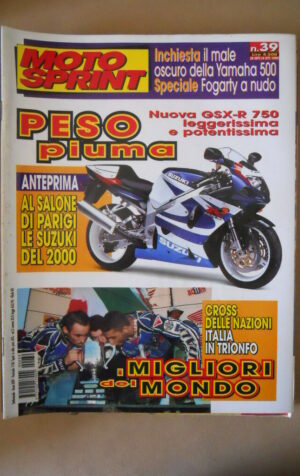 MOTOSPRINT n°39 1999 SALONE PARIGI SUZUKI GSX-R 750  [MS9]