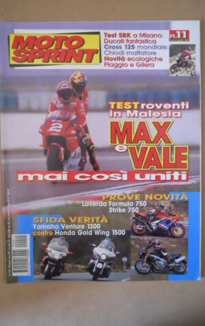 MOTOSPRINT n°11 1999  TEST  LAVERDA FORMULA 750 STRIKE 750  [MS9]