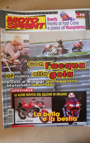 MOTOSPRINT n°38 1999 SALONE DI MILANO CAGIVA V-RAPTOR [MS9]