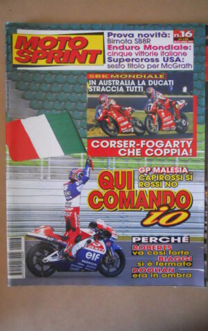 MOTOSPRINT n°16 1999 GP MALESIA COMANDA CAPIROSSI  [MS9]